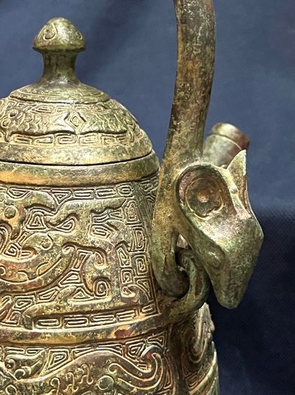 กาน้ำ สามขา สัมฤทธิ์ สะสมA28 รูปที่ 6