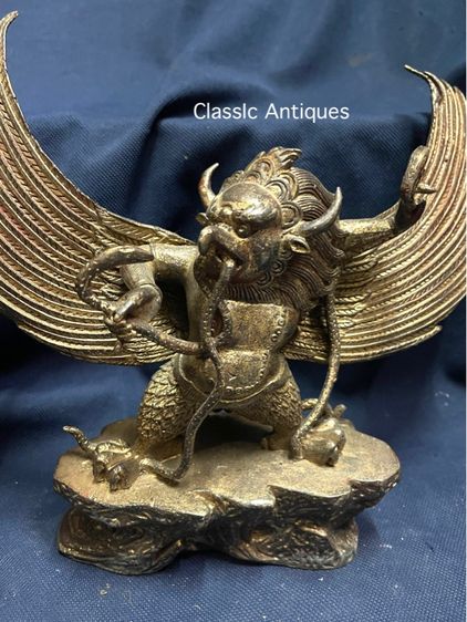 ครุฑยุดนาค ทิเบต ทองเหลือง สะสมA2 รูปที่ 3