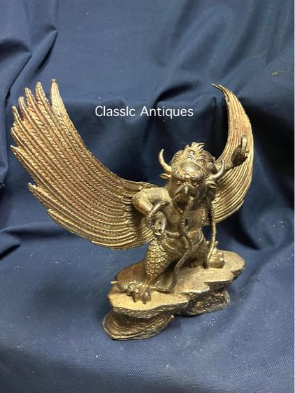 ครุฑยุดนาค ทิเบต ทองเหลือง สะสมA2 รูปที่ 4