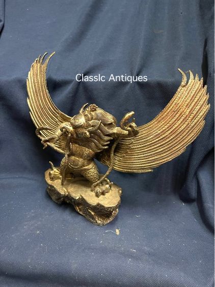 ครุฑยุดนาค ทิเบต ทองเหลือง สะสมA2 รูปที่ 8