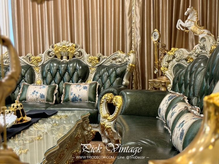 VERSAILLES PREMIUM ROYAL SOFA SET ชุดโซฟาหลุยส์ พร้อมโต๊ะกลางสุดหรู รุ่น เวอร์ไซยส์ รูปที่ 12