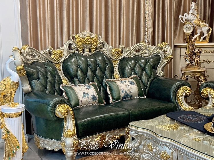 VERSAILLES PREMIUM ROYAL SOFA SET ชุดโซฟาหลุยส์ พร้อมโต๊ะกลางสุดหรู รุ่น เวอร์ไซยส์ รูปที่ 6