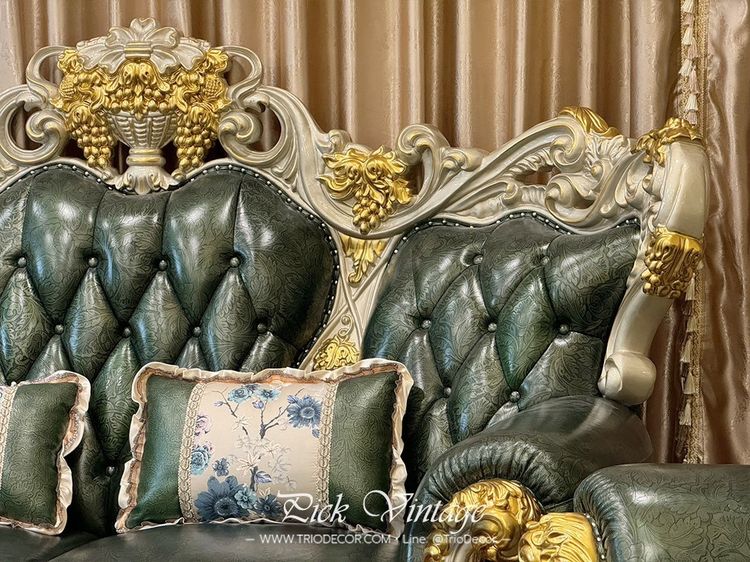 VERSAILLES PREMIUM ROYAL SOFA SET ชุดโซฟาหลุยส์ พร้อมโต๊ะกลางสุดหรู รุ่น เวอร์ไซยส์ รูปที่ 14