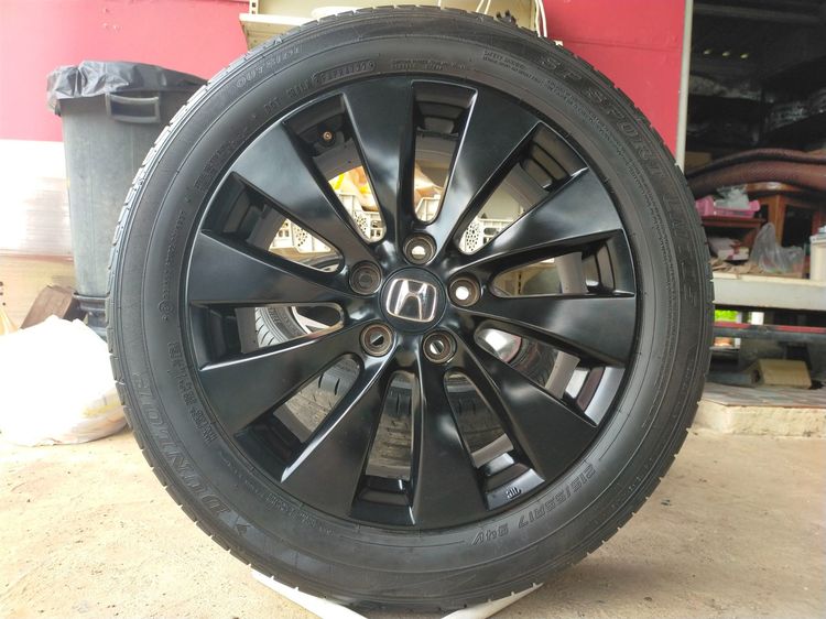 แม็กฮอนด้า ขอบ17 พร้อมยางดันลอป 215 55 17 ปลายปี22 ยางสวย  ใส่ accord ,CRV g2 รูปที่ 3