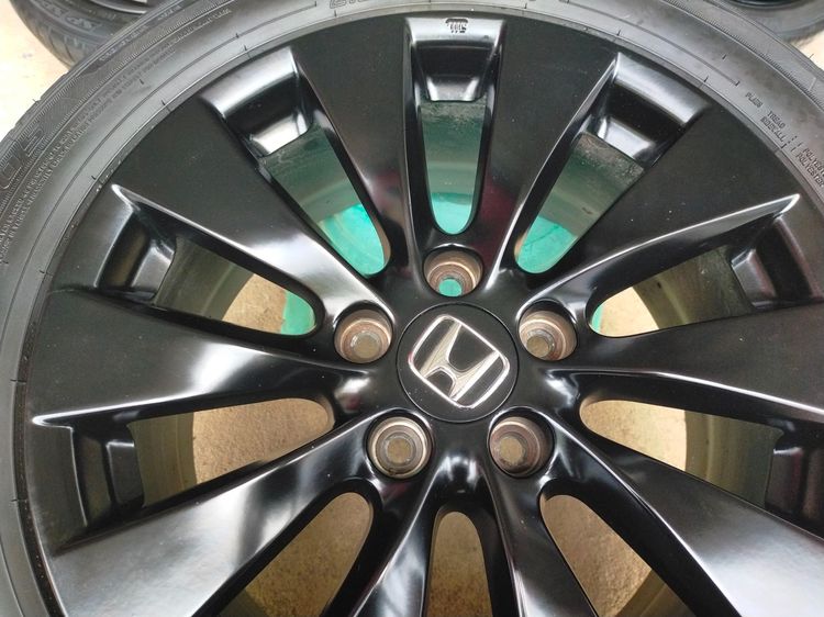 แม็กฮอนด้า ขอบ17 พร้อมยางดันลอป 215 55 17 ปลายปี22 ยางสวย  ใส่ accord ,CRV g2 รูปที่ 5