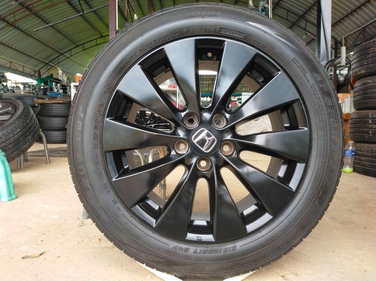 แม็กฮอนด้า ขอบ17 พร้อมยางดันลอป 215 55 17 ปลายปี22 ยางสวย  ใส่ accord ,CRV g2 รูปที่ 4