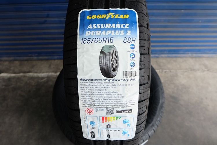 🚩  ยางใหม่ Goodyear รุ่น Assurance Duraplus 2 ขนาด 185 65R15 ปี24 รูปที่ 2