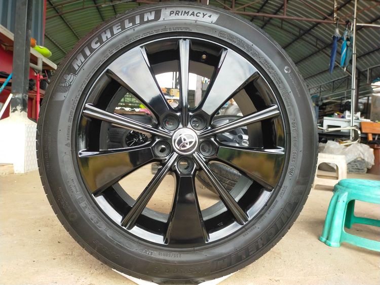 แม็กโตโต้า ขอบ18 พร้อมยางมิชลิน 235 50 18 ปี24 ยางสวยทุกเส้น ใส่Vellfire  อัลพาร์ด revo vigo  chr. แม็กไม่ดุ้งไม่คดไม่แตก รูปที่ 3