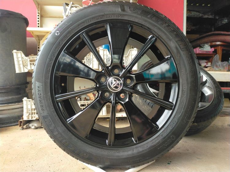 แม็กโตโต้า ขอบ18 พร้อมยางมิชลิน 235 50 18 ปี24 ยางสวยทุกเส้น ใส่Vellfire  อัลพาร์ด revo vigo  chr. แม็กไม่ดุ้งไม่คดไม่แตก รูปที่ 6