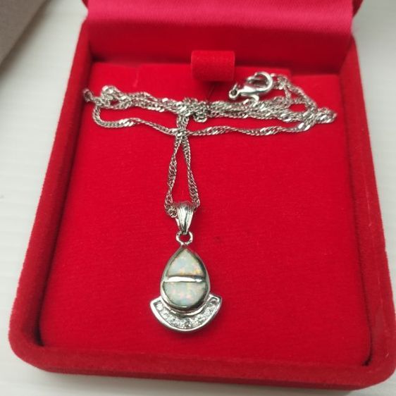 🔖สร้อย จี้โอปอล์แท้  ของจริงสวยมาก งานจากญี่ปุ่น รูปที่ 5