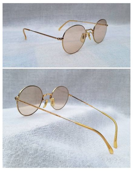 แว่นตานักเขียนโลก PAPA HEMINGWAY สร้างบรรณาการแด่ เออร์เนสต์ 'ปาป้า' เฮมิงเวย์ โมเดลอาร์ติสท์–หยดน้ำ–แพนโต้–จอห์น เลนนอน เลนส์กระจกคริสตัลฝรั่งเศสกันแดด สีน้ำตาลอ่อน–โกลเดนร็อด–สว่าง ...Authentic Vintage PAPA HEMINGWAY Handcrafted in Sabae, Japan
 รูปที่ 14