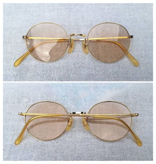 แว่นตานักเขียนโลก PAPA HEMINGWAY สร้างบรรณาการแด่ เออร์เนสต์ 'ปาป้า' เฮมิงเวย์ โมเดลอาร์ติสท์–หยดน้ำ–แพนโต้–จอห์น เลนนอน เลนส์กระจกคริสตัลฝรั่งเศสกันแดด สีน้ำตาลอ่อน–โกลเดนร็อด–สว่าง ...Authentic Vintage PAPA HEMINGWAY Handcrafted in Sabae, Japan
 รูปที่ 4