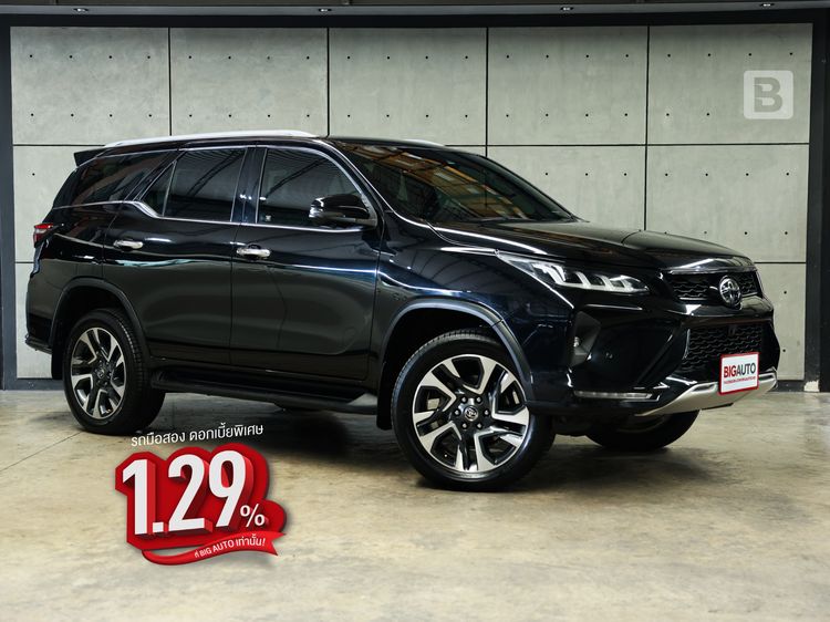 Toyota Fortuner 2021 2.8 Legender Utility-car ดีเซล ไม่ติดแก๊ส เกียร์อัตโนมัติ ดำ