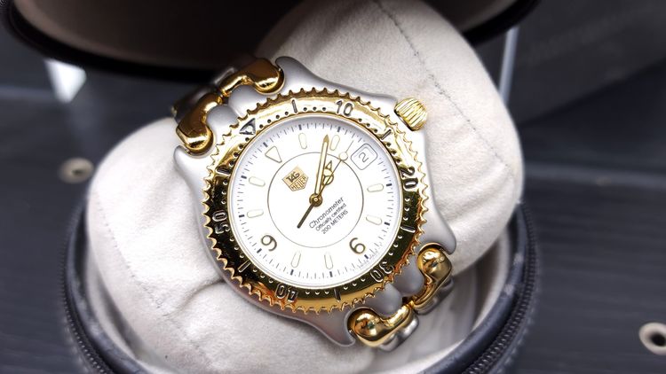 Tag heuer ก้างปลา 69 วงเเหวน Auto Chronometer รุ่นสุดท้ายก้างปลา Logo ทอง รุ่น WG5120 รูปที่ 3