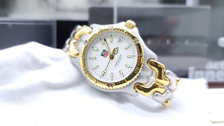 Tag heuer ก้างปลา BoySize หน้าขาว สองชั้นสองกษัตริย์ รูปที่ 2