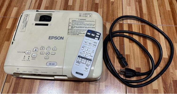 Epson EB-S31 มือสองสภาพดีใช้งานปกติมีช่องเสียบhdmi มีรีโมทเทียบ อุปกรณ์ตามภาพ รูปที่ 6