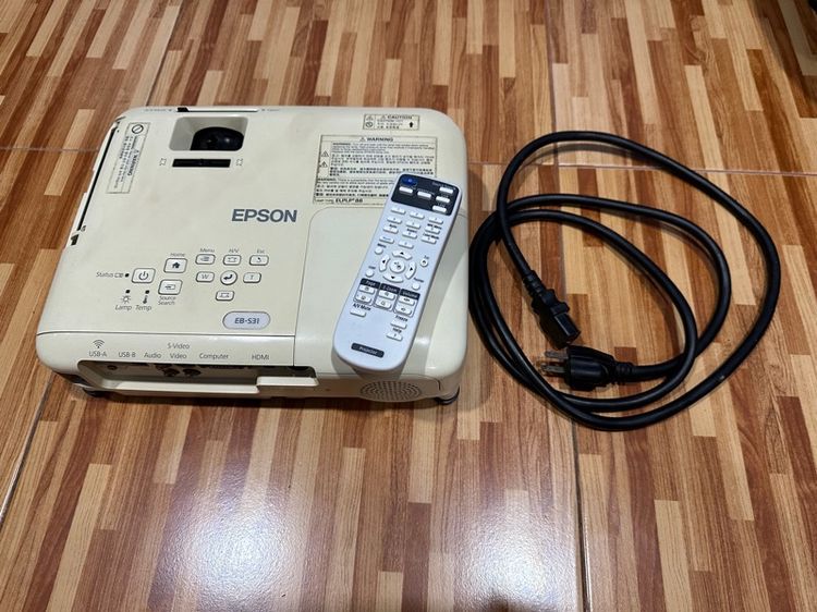 Epson EB-S31 มือสองสภาพดีใช้งานปกติมีช่องเสียบhdmi มีรีโมทเทียบ อุปกรณ์ตามภาพ รูปที่ 5