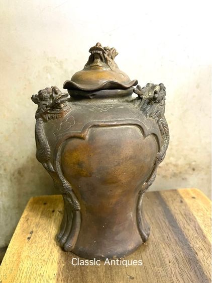 โถ มังกร ทองเหลืองA4 รูปที่ 3