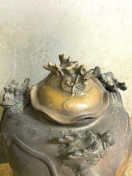 โถ มังกร ทองเหลืองA4 รูปที่ 7