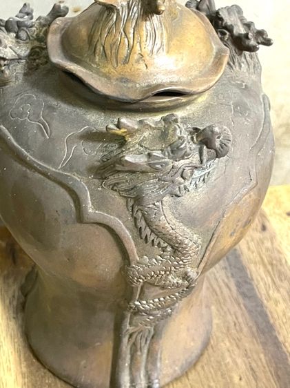 โถ มังกร ทองเหลืองA4 รูปที่ 6