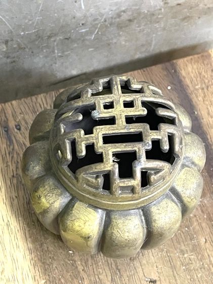 กระถางกำยาน ทรงฝักทอง ทองเหลืองสะสม รูปที่ 9