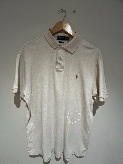 ขาว EU 38 แขนสั้น เสื้อทีเชิ้ต เสื้อ Polo Ralph Lauren ของแท้
