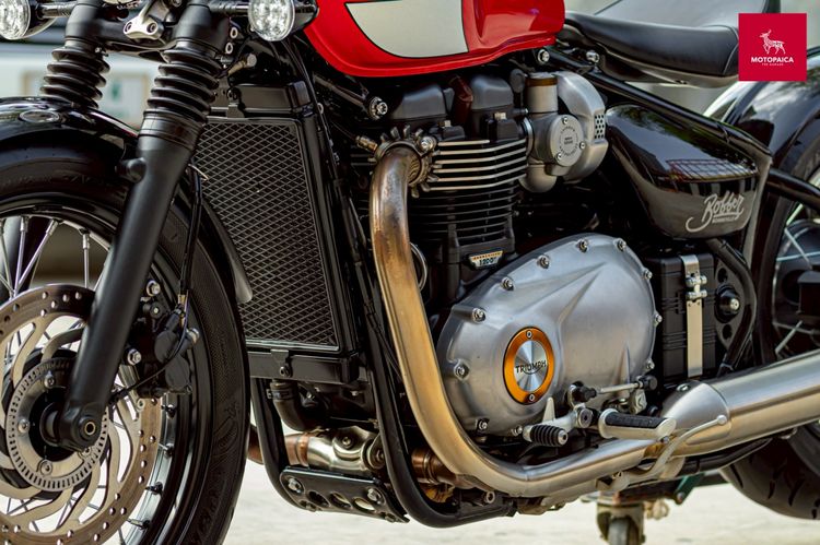 Triumph Bobber1200 ปี2017 สีแดงเทา เจ้าของเดียว วิ่งน้อย6,000km. รูปที่ 8