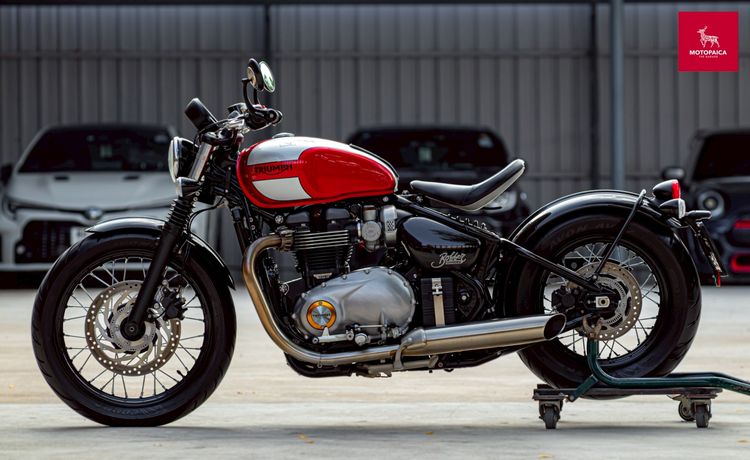 Triumph Bobber1200 ปี2017 สีแดงเทา เจ้าของเดียว วิ่งน้อย6,000km. รูปที่ 3