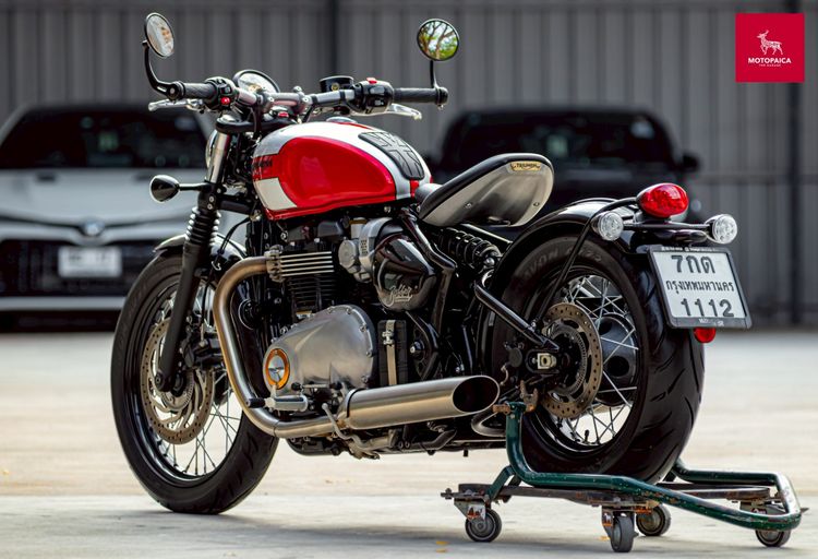 Triumph Bobber1200 ปี2017 สีแดงเทา เจ้าของเดียว วิ่งน้อย6,000km. รูปที่ 4
