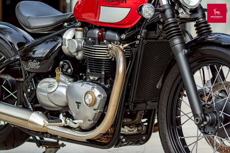 Triumph Bobber1200 ปี2017 สีแดงเทา เจ้าของเดียว วิ่งน้อย6,000km. รูปที่ 7