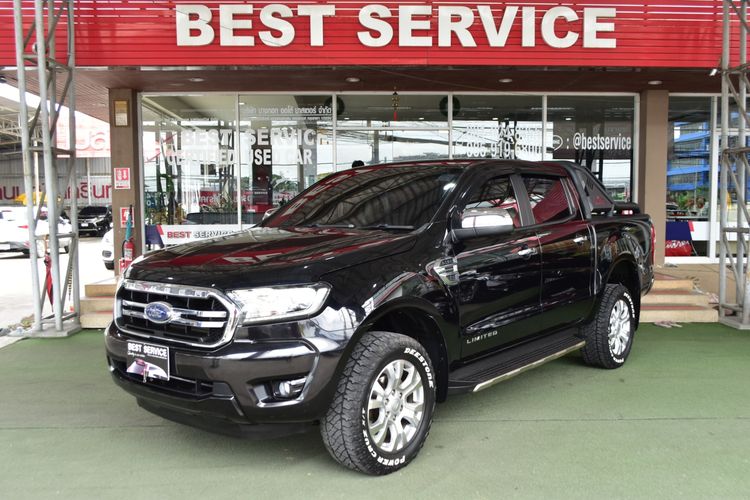 Ford Ranger 2019 2.0 Hi-Rider Limited Pickup ดีเซล ไม่ติดแก๊ส เกียร์อัตโนมัติ ดำ