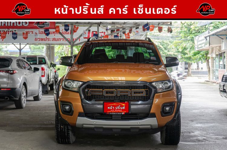 Ford Ranger 2019 2.0 Wildtrak 4WD Pickup ดีเซล ไม่ติดแก๊ส เกียร์อัตโนมัติ ส้ม รูปที่ 2