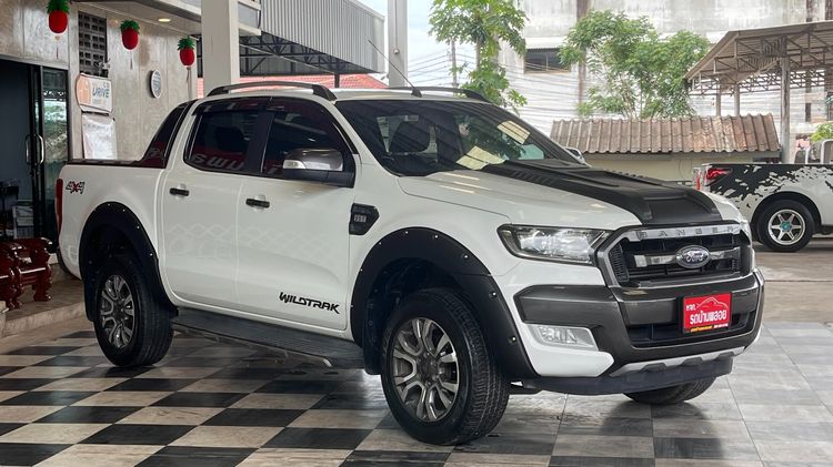 Ford Ranger 2018 2.2 Hi-Rider Wildtrak Pickup ดีเซล ไม่ติดแก๊ส เกียร์อัตโนมัติ ขาว รูปที่ 3