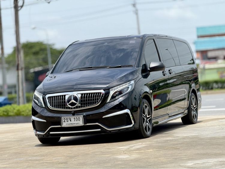 Mercedes-Benz V-Class 2022 Vito Van ดีเซล ไม่ติดแก๊ส เกียร์อัตโนมัติ ดำ รูปที่ 3
