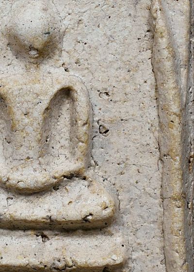 สวยมาก - พระบ้าน พระสมเด็จวัดระฆัง พิมพ์ใหญ่ เนื้อผงพุทธคุณ สึขาวดอกมะลิ มีมวลสาร  รูปที่ 13