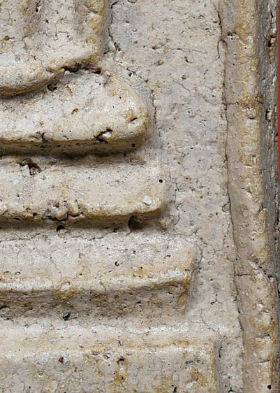 สวยมาก - พระบ้าน พระสมเด็จวัดระฆัง พิมพ์ใหญ่ เนื้อผงพุทธคุณ สึขาวดอกมะลิ มีมวลสาร  รูปที่ 16