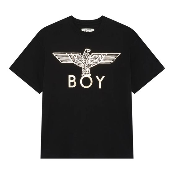 ดำ แขนสั้น เสื้อโปโล เสื้อ BOY LONDON EAGLE T-SHIRT แท้ 💯