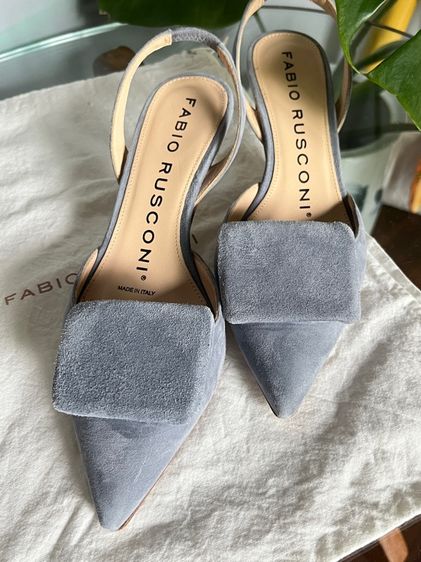 🩵 รองเท้าหนัง Suede จาก FABIO RUSCONI แบรนด์เนมแท้จากอิตาลี รูปที่ 4