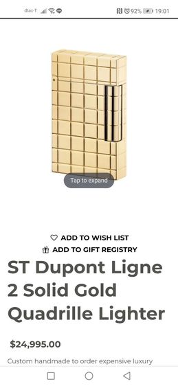 ไฟแช็คทองคำแท้ ST.Dupont Ligne 2​ 18K​ Solid​ Gold ที่สุดของความหายาก ราคาแบ่งปันครับ รูปที่ 13