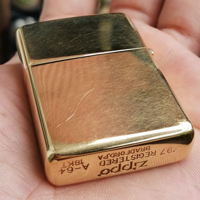 ไฟแช็คทองคำแท้ Vintage Zippo​ 18k​ Solid​ Gold​ ปี​ 1997​ สุดแล้วครับ ราคาแบ่งปันครับ รูปที่ 8