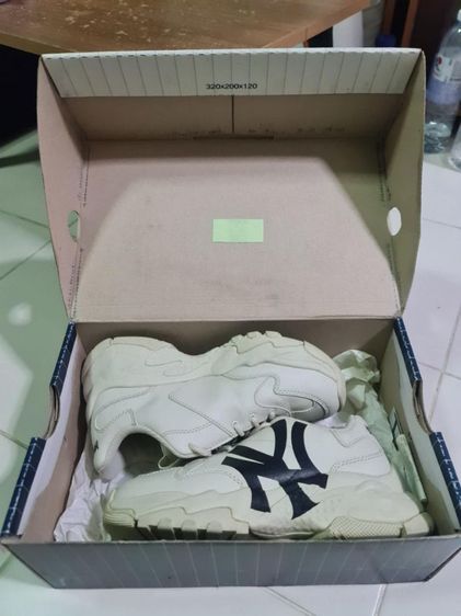 รองเท้า MLB Big Ball Chunky A New York Yankees Beige รูปที่ 4
