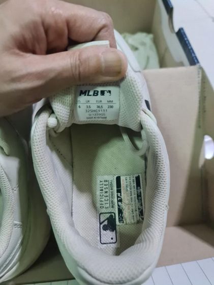 รองเท้า MLB Big Ball Chunky A New York Yankees Beige รูปที่ 8