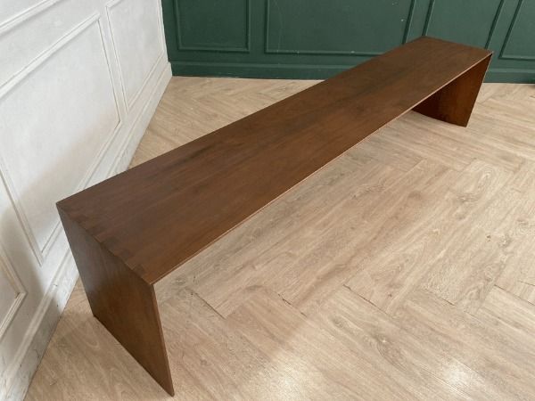 โต๊ะอาหารไม้สัก พร้อมม้านั่งและเก้าอี้ 8 ที่นั่ง สไตล์โมเดิร์น ยี่ห้อ NIIQ รูปที่ 15