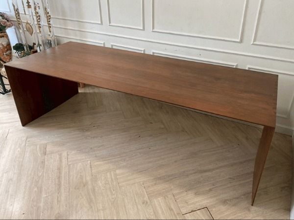 โต๊ะอาหารไม้สัก พร้อมม้านั่งและเก้าอี้ 8 ที่นั่ง สไตล์โมเดิร์น ยี่ห้อ NIIQ รูปที่ 12