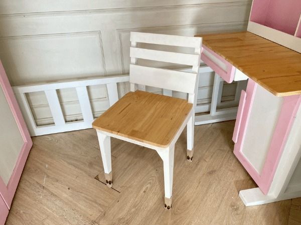 เตียงสองชั้น 4 ฟุต สำหรับเด็ก พร้อมตู้เสื้อผ้า สีขาว,ชมพู รูปที่ 17