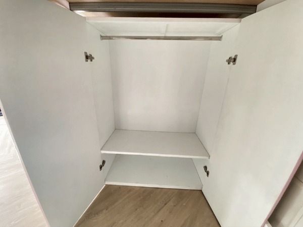 เตียงสองชั้น 4 ฟุต สำหรับเด็ก พร้อมตู้เสื้อผ้า สีขาว,ชมพู รูปที่ 8