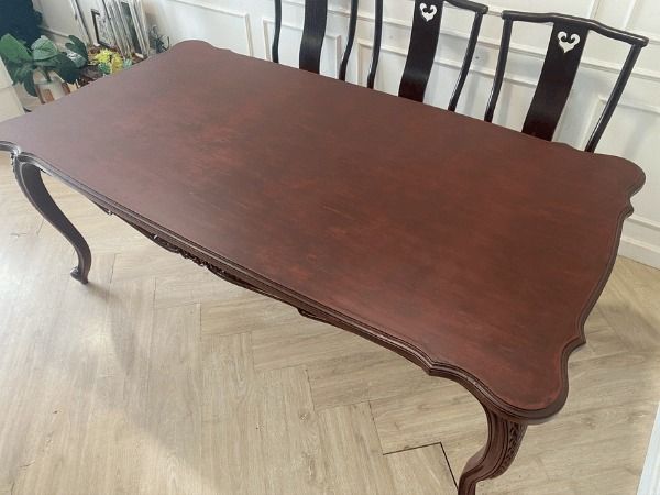โต๊ะไม้ ไตล์วินเทจ 190 cm รูปที่ 4
