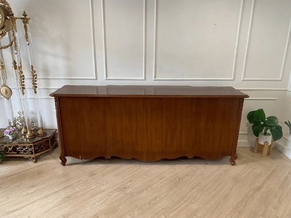 ตู้ไซด์บอร์ด ไม้สัก 4 บานเปิด 4 ลิ้นชัก สไตล์วินเทจ รูปที่ 17