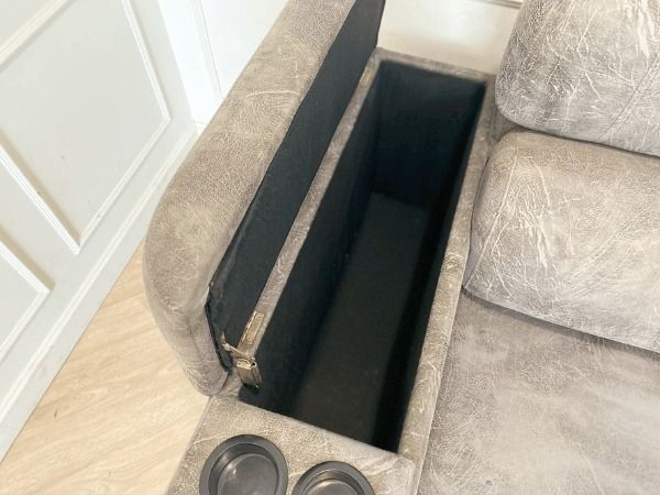 โซฟาเบด 3 ที่นั่ง เบาะหนัง สีเทา รูปที่ 12