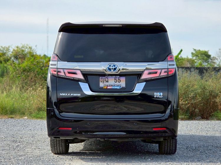 Toyota Vellfire 2016 2.5 Hybrid E-Four 4WD Van ไฮบริด ไม่ติดแก๊ส เกียร์อัตโนมัติ ดำ รูปที่ 4
